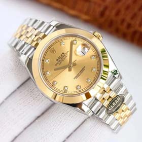 Rolex Datejust Series 18K Gold Diamond Business Watch(40 styles)-2075